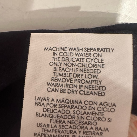 Cabi Blossom Navy Blue & Orange Floral Print-Sz Small Business Casual Stretchy - Picture 6 of 7